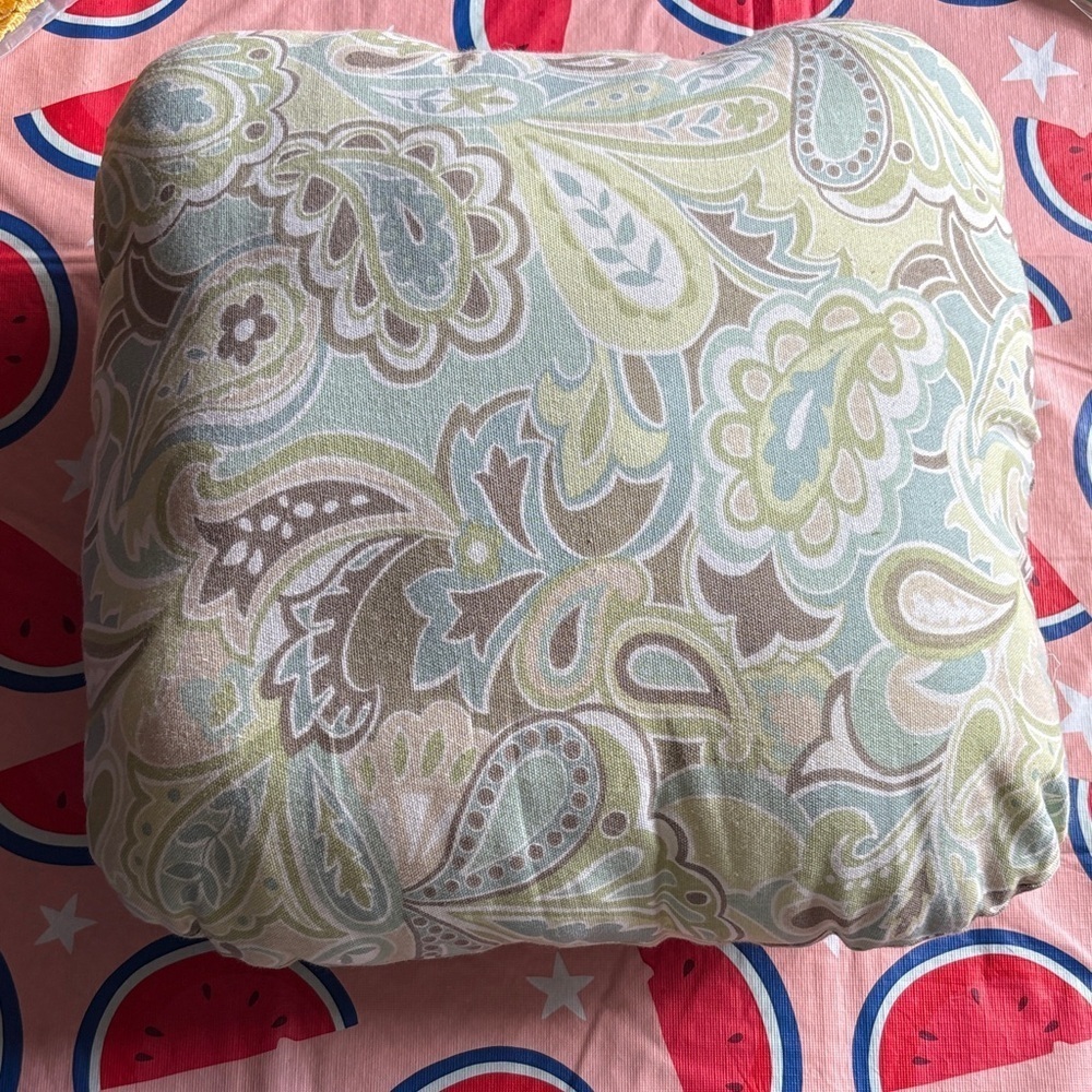 Paisley Patterned Throw Pillow - 14”x14”​​​​